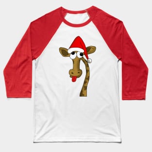 Christmas giraffe Baseball T-Shirt